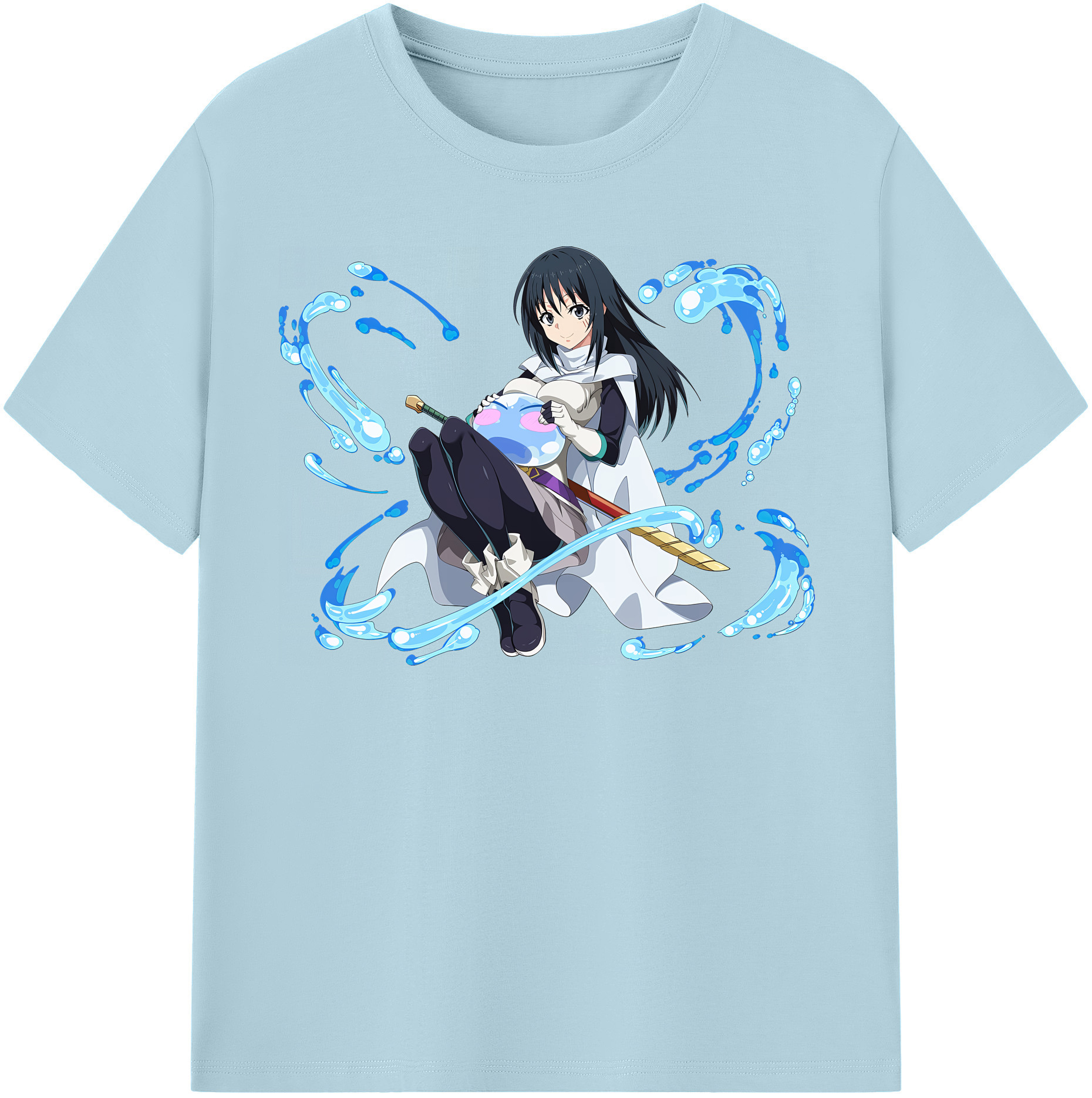 （画像用） 転スラ Regarding Reincarnated to Slime 綿100％半袖Tシャツ（フロントプリント）